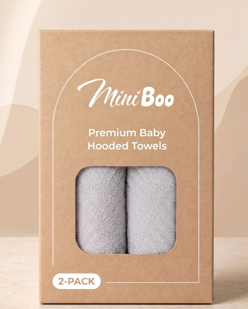 MiniBoo 2-pack retail box with Koala and Sleepy Koala towels
